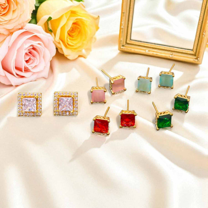 Multicolor Larysa Color Changeable Studs