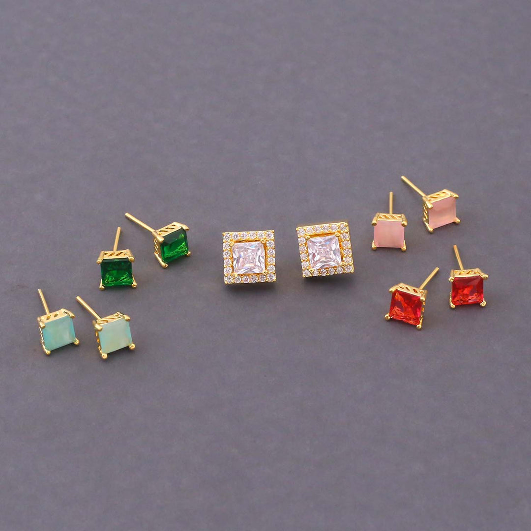 Multicolor Larysa Color Changeable Studs