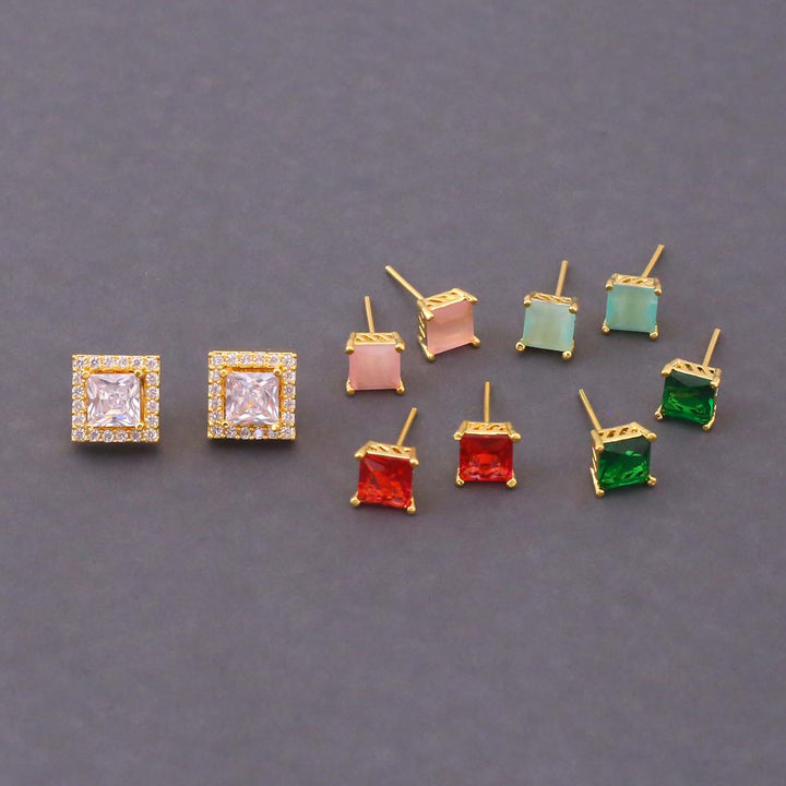 Multicolor Larysa Color Changeable Studs