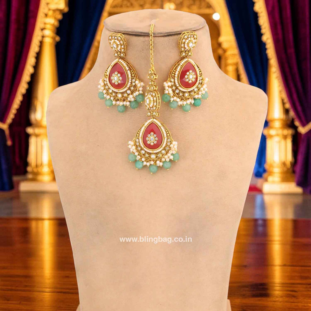 Multicolor Lavaani Kundan Jewellery Set