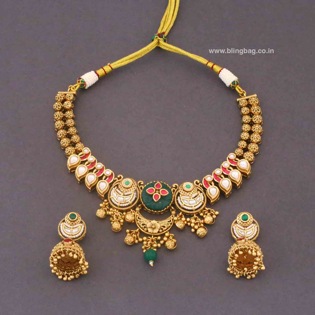 Multicolor Layyani Heritage Jewellery Set