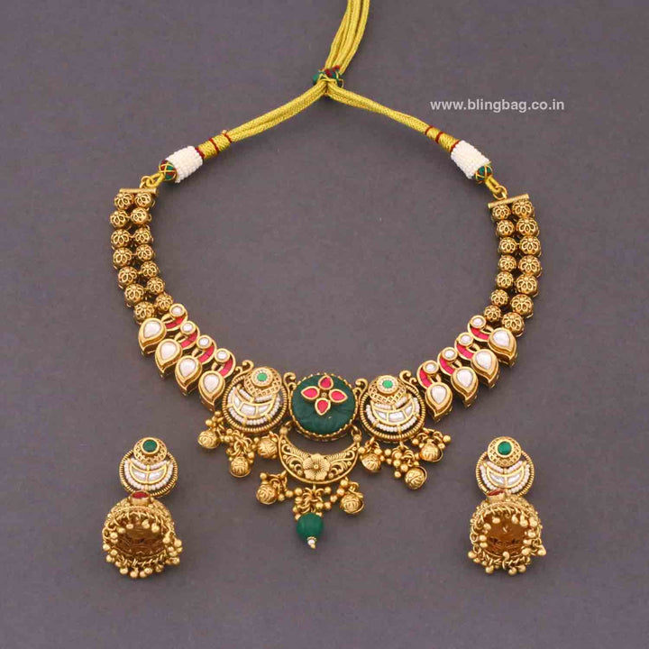 Multicolor Layyani Heritage Jewellery Set