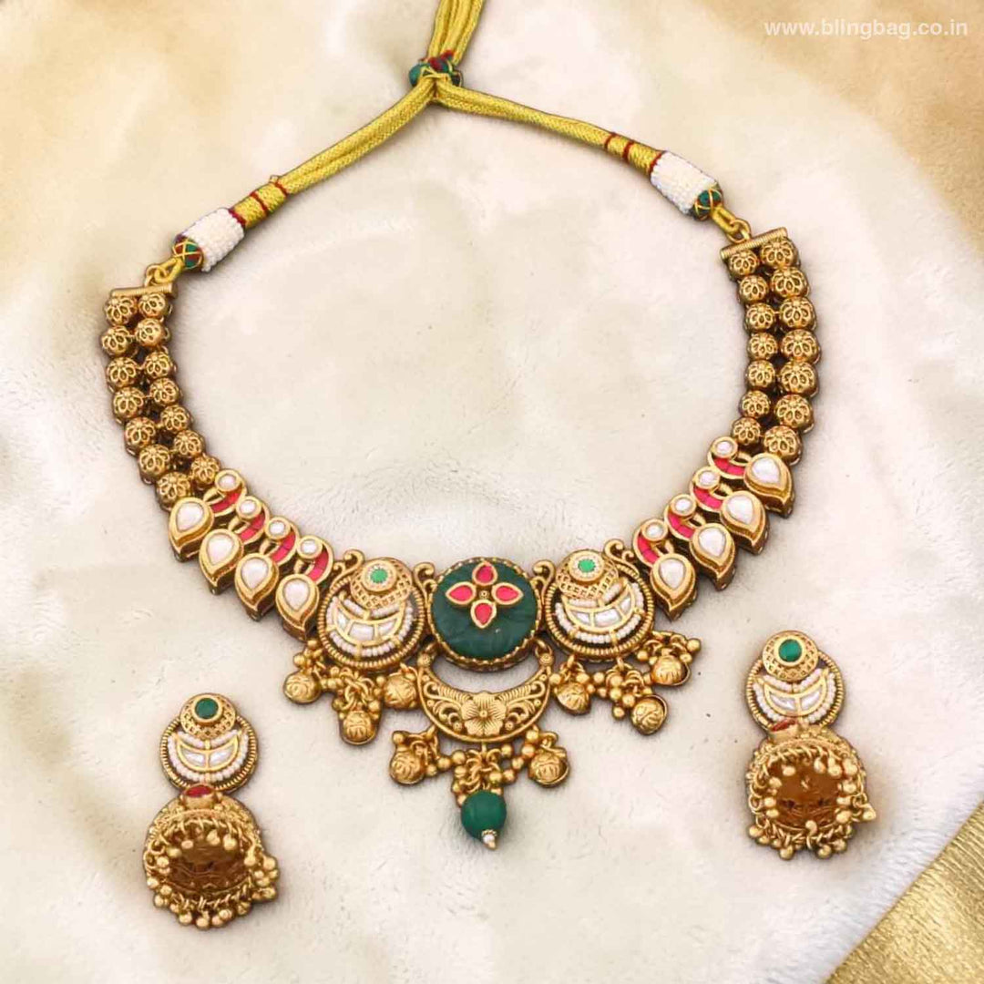 Multicolor Layyani Heritage Jewellery Set