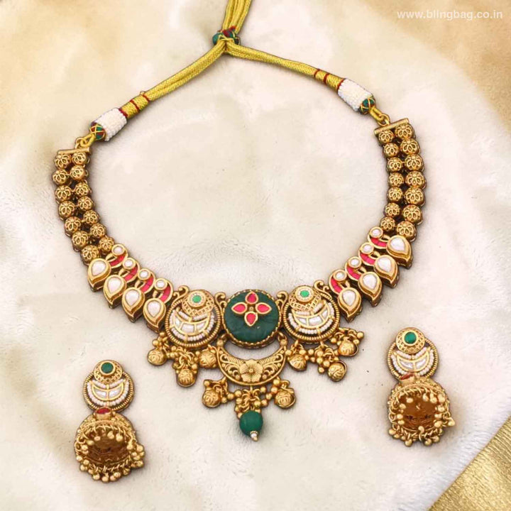 Multicolor Layyani Heritage Jewellery Set