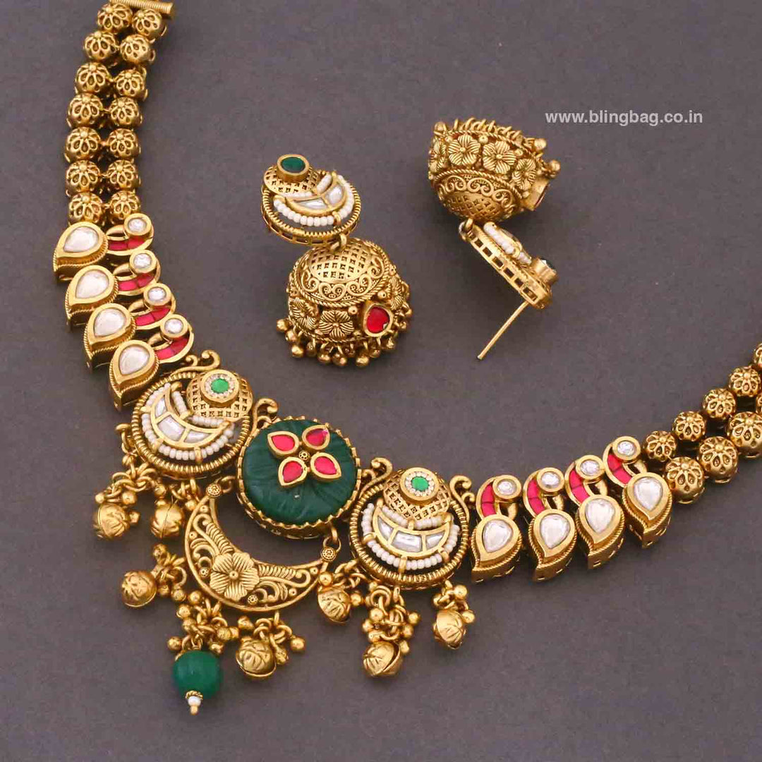 Multicolor Layyani Heritage Jewellery Set