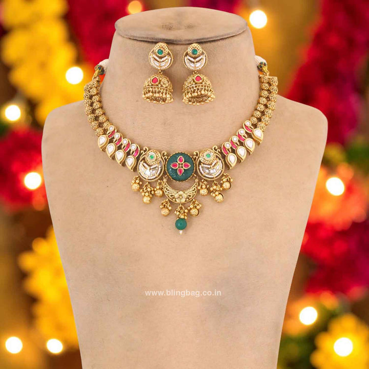 Multicolor Layyani Heritage Jewellery Set