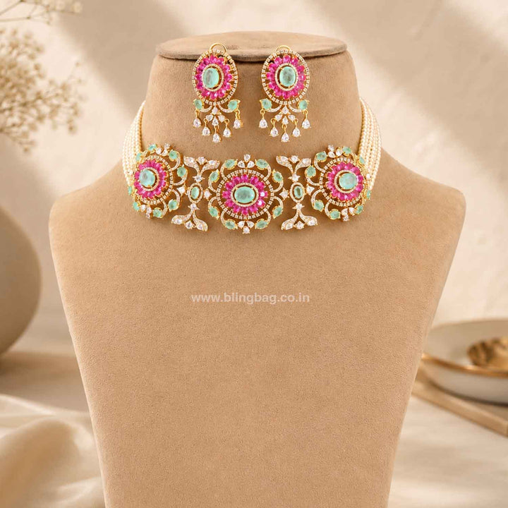 Multicolor Lilye Zirconia Jewellery Set- New Arrivals