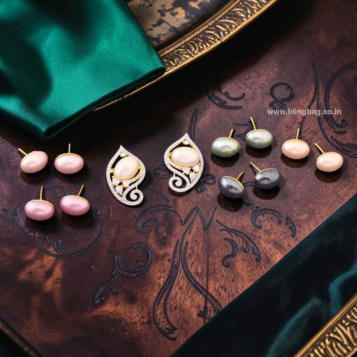 Multicolor Lisse Zirconia Studs
