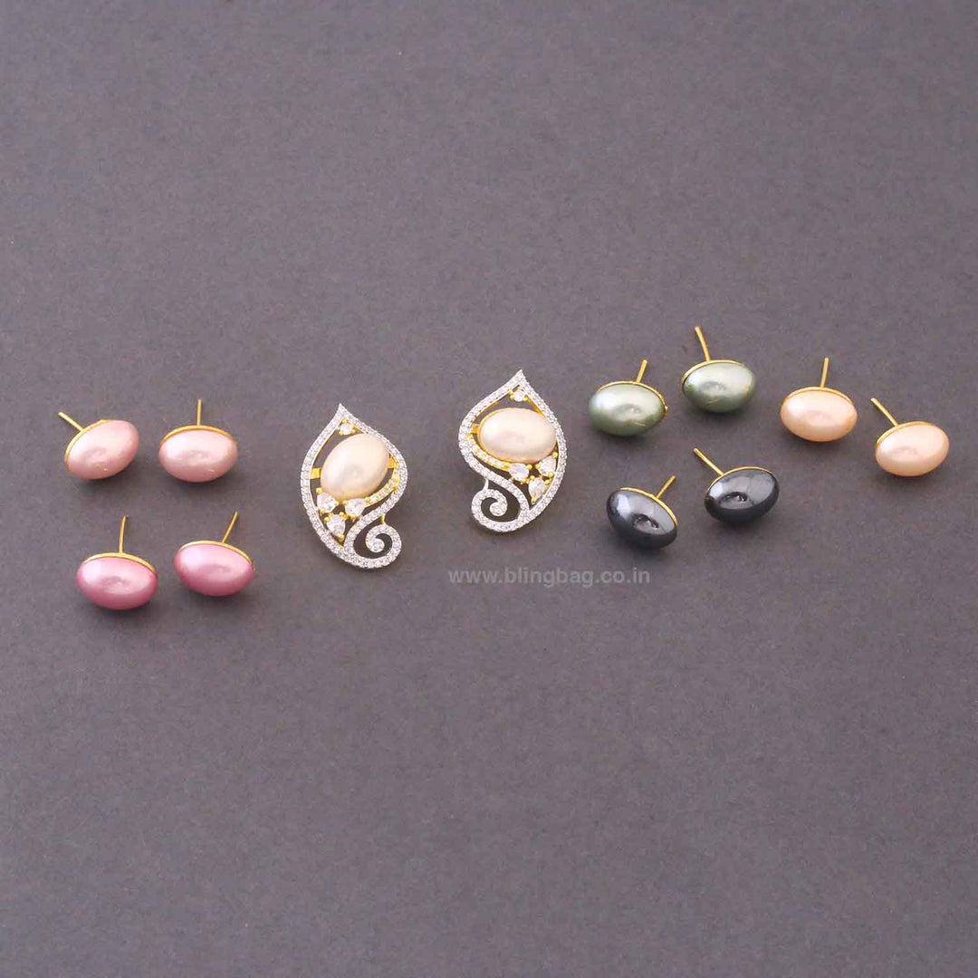 Multicolor Lisse Zirconia Studs