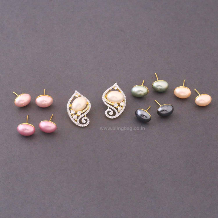 Multicolor Lisse Zirconia Studs