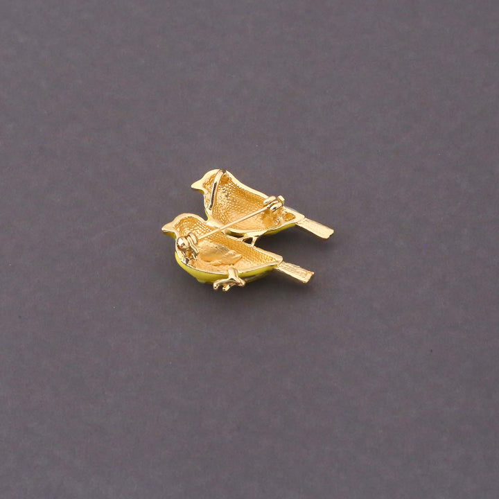 Multicolor Love Birds Brooch