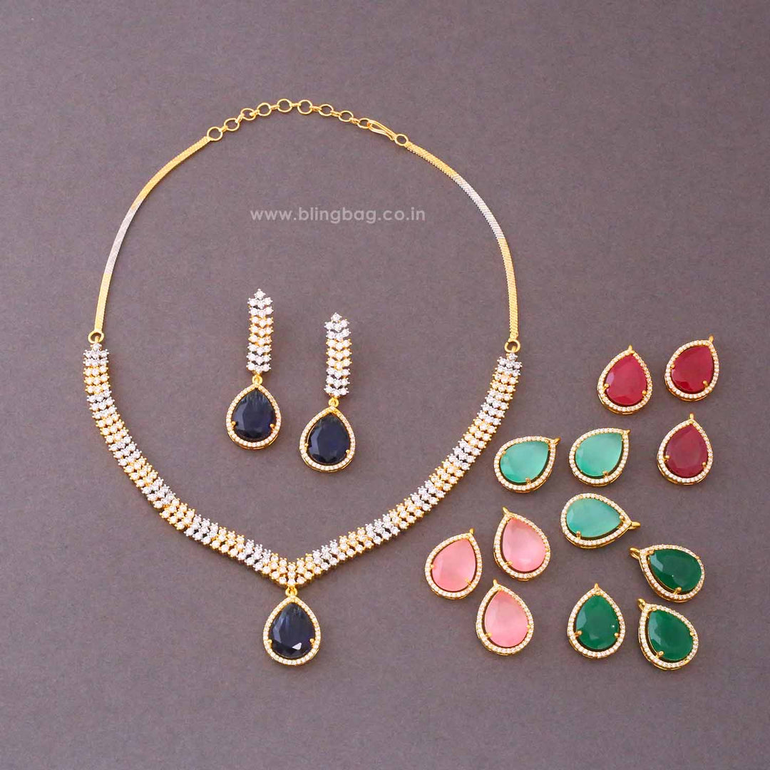 Multicolor Luna Victorian Jewellery Set - New Arrival