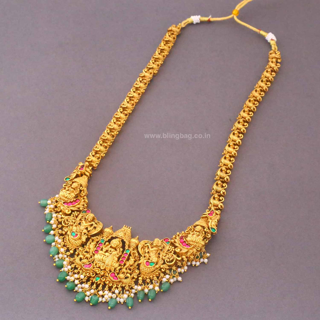 Multicolor Mahimakalli Bridal Temple Jewellery Set- New Arrival