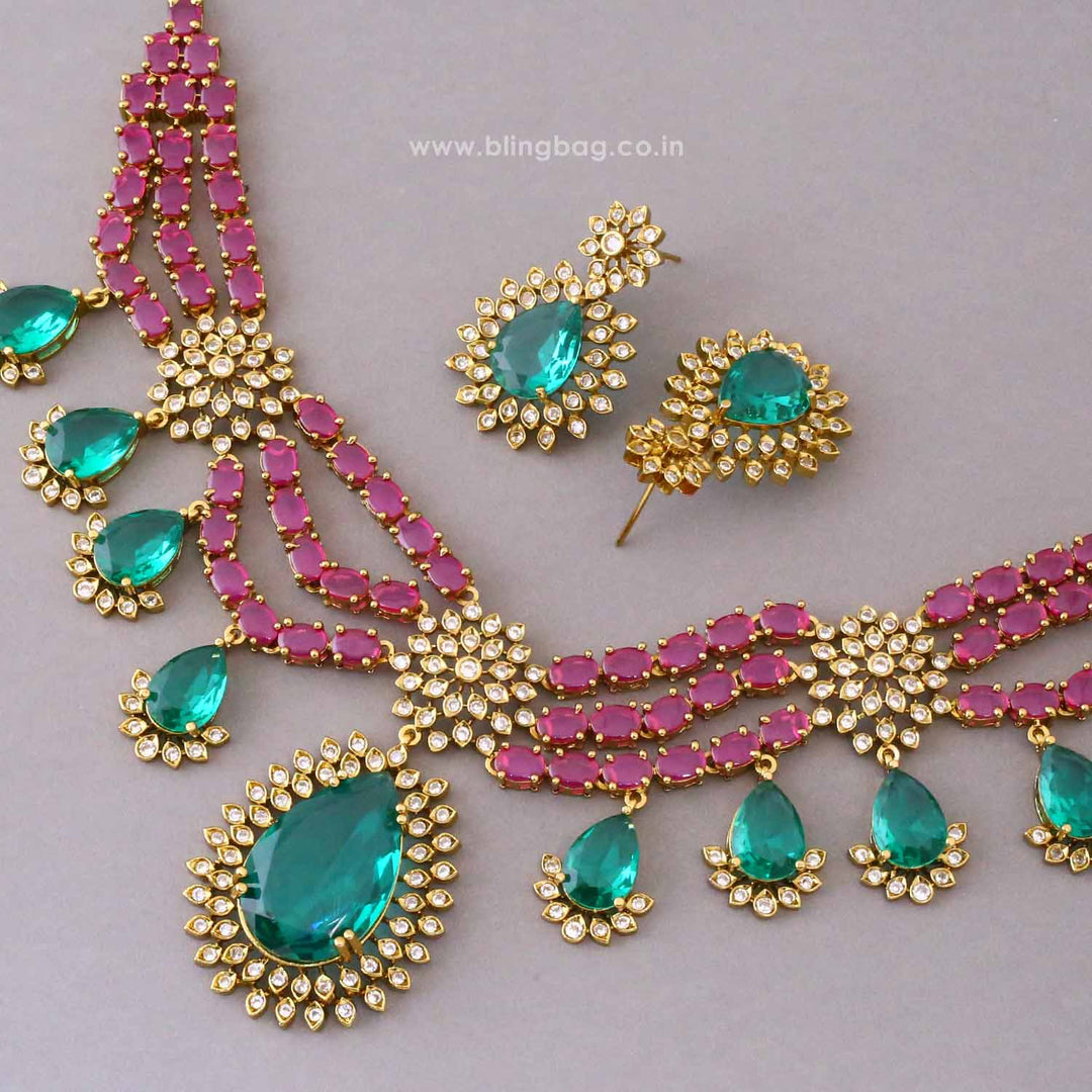 Multicolor Majesty Victorian Jewellery Set - New Arrival