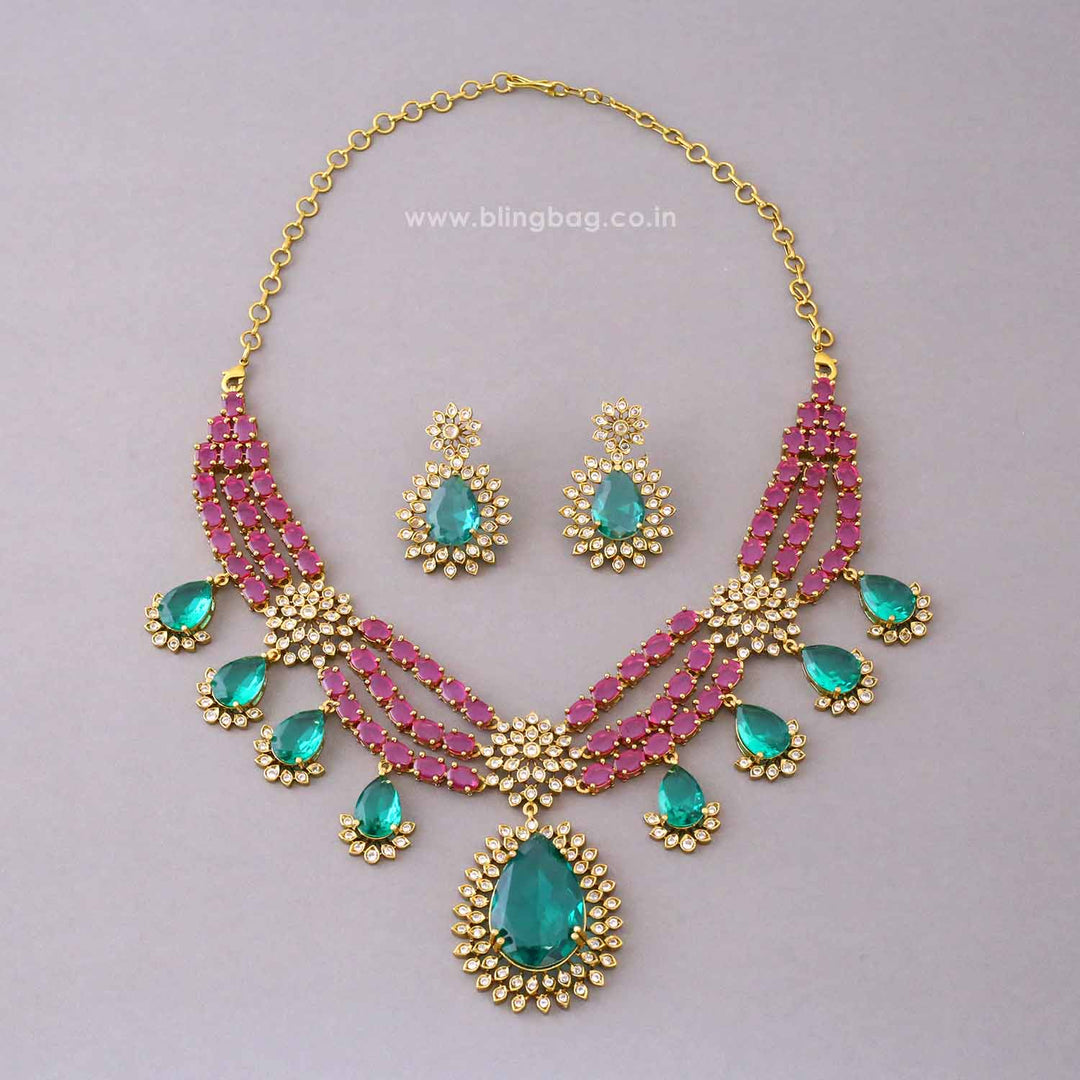 Multicolor Majesty Victorian Jewellery Set - New Arrival