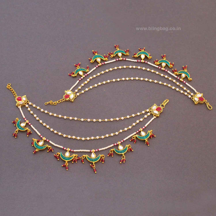 Multicolor Matangii Antique Ear Chain
