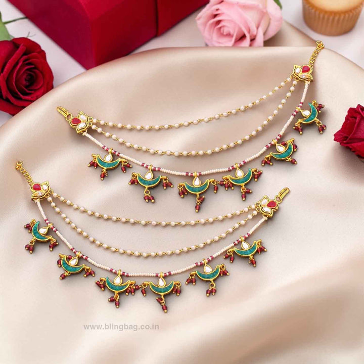 Multicolor Matangii Antique Ear Chain
