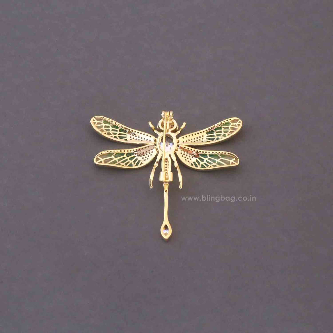 Multicolor Meadow Dragonfly Brooch