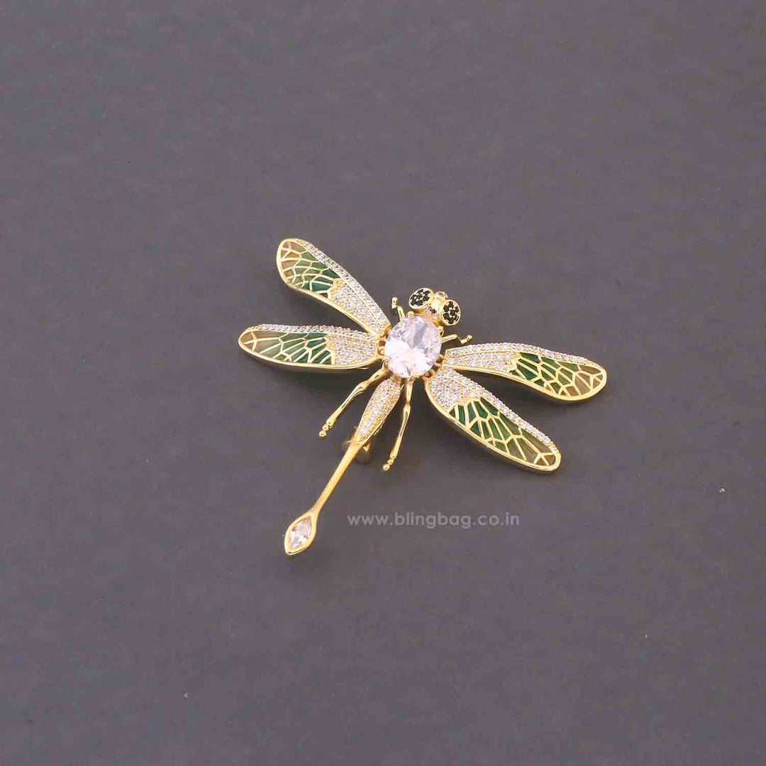 Multicolor Meadow Dragonfly Brooch