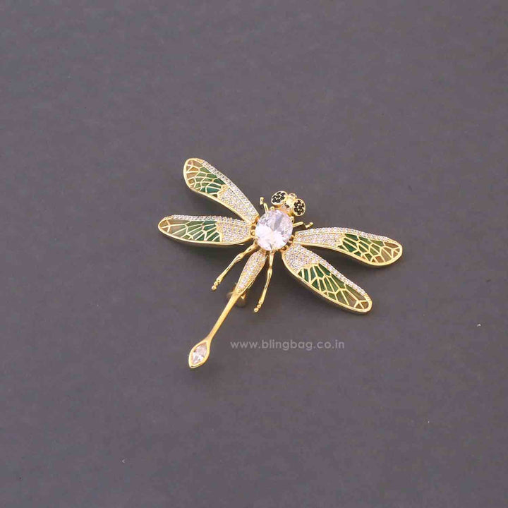 Multicolor Meadow Dragonfly Brooch