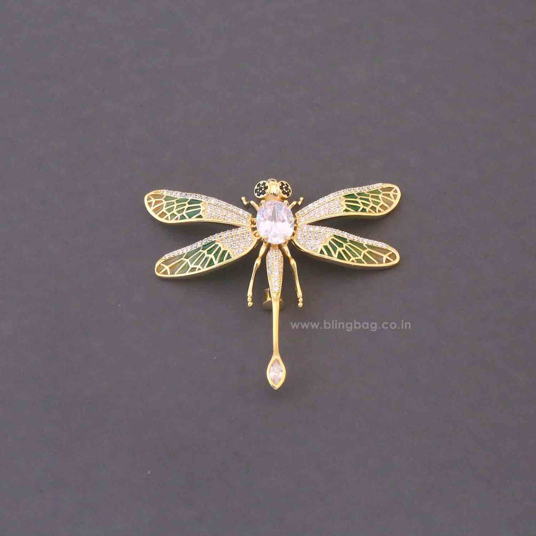 Multicolor Meadow Dragonfly Brooch