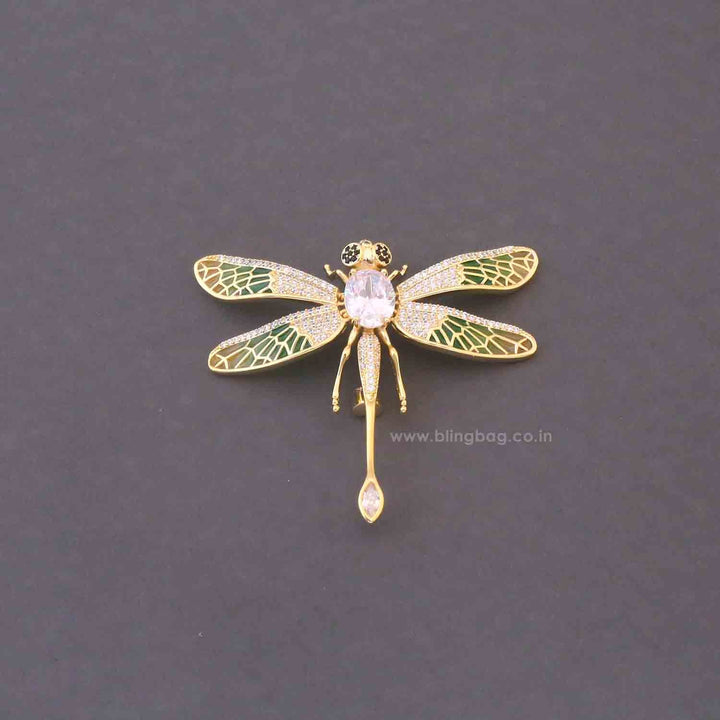 Multicolor Meadow Dragonfly Brooch