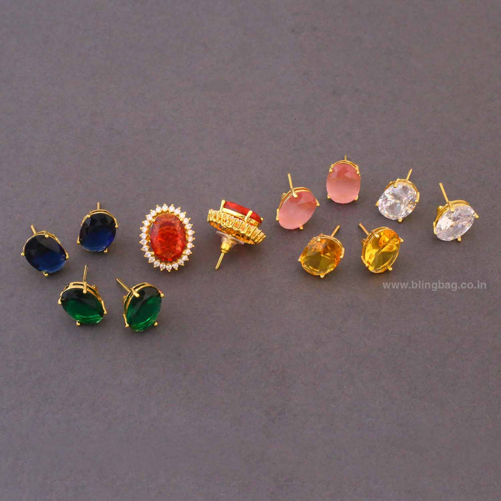 Multicolor Micey Color Changeable Studs
