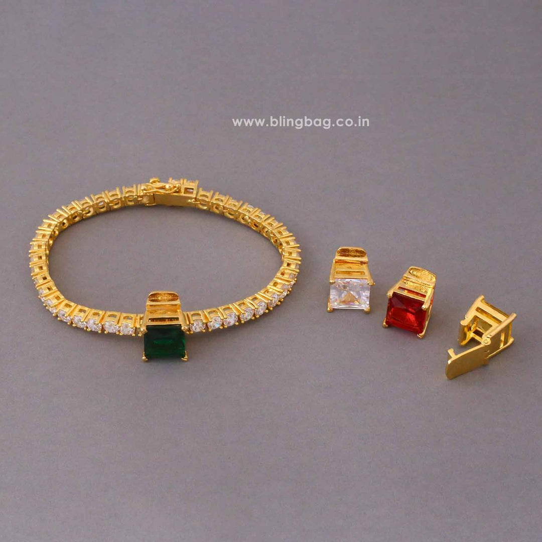 Multicolor Milcea Zirconia Changeable Bracelet