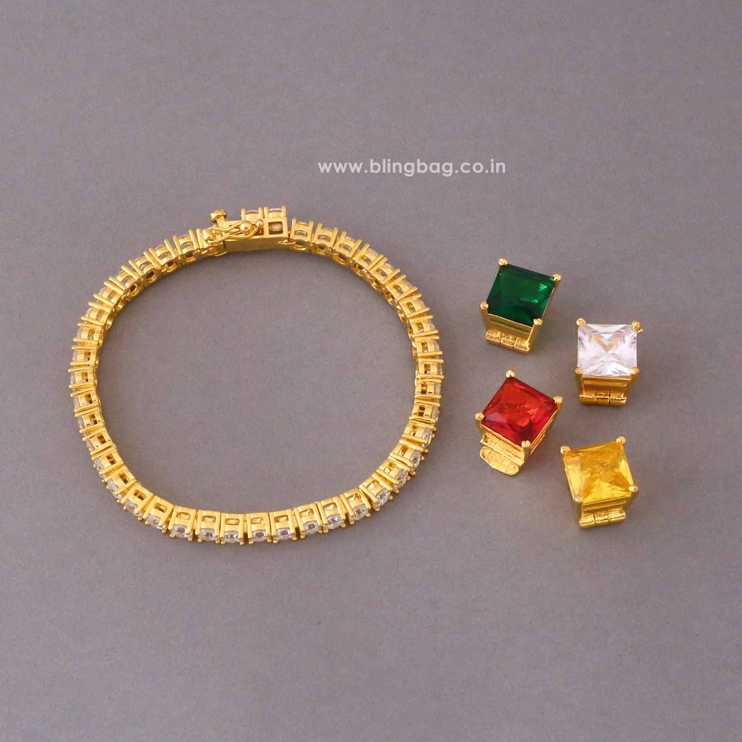 Multicolor Milcea Zirconia Changeable Bracelet
