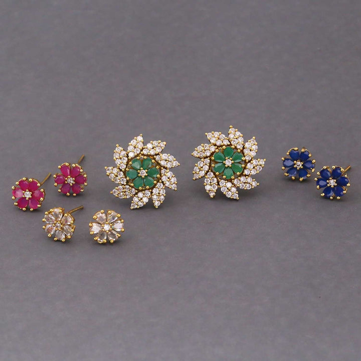 Multicolor Nisaa Color Changeable Studs