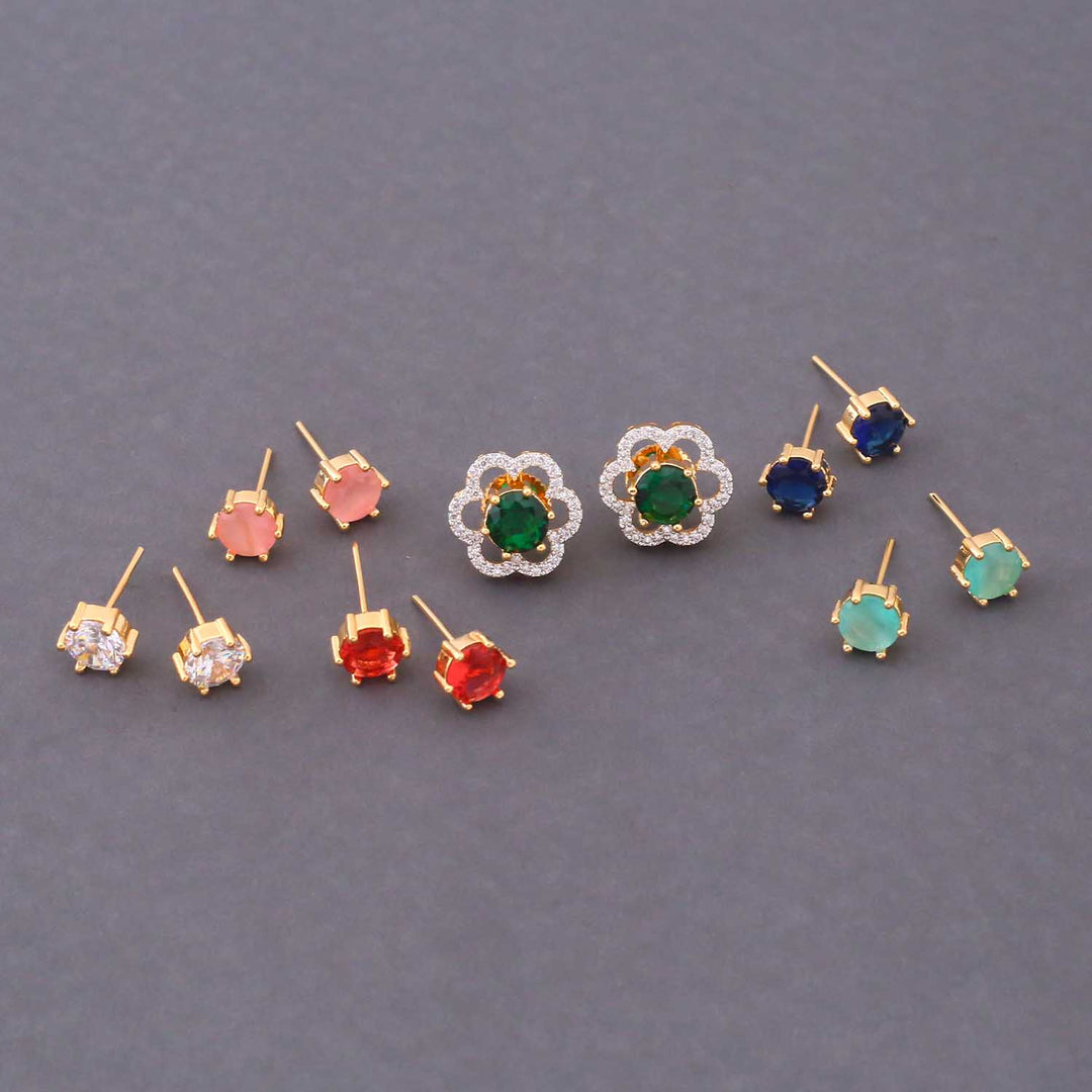 Multicolor Olesya Color Changeable Studs