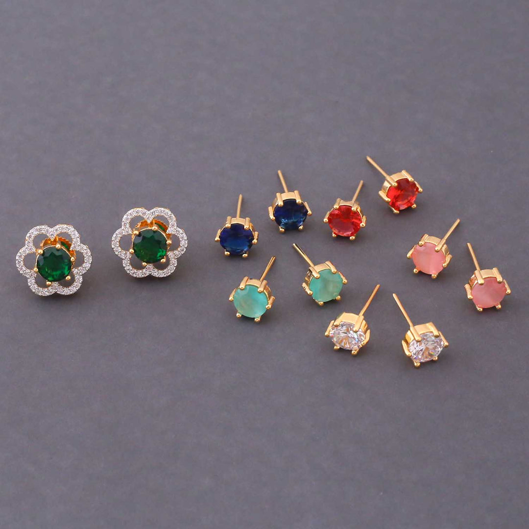 Multicolor Olesya Color Changeable Studs