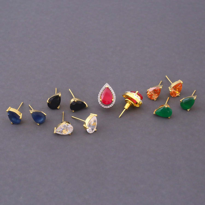 Multicolor Olga Color Changeable Studs