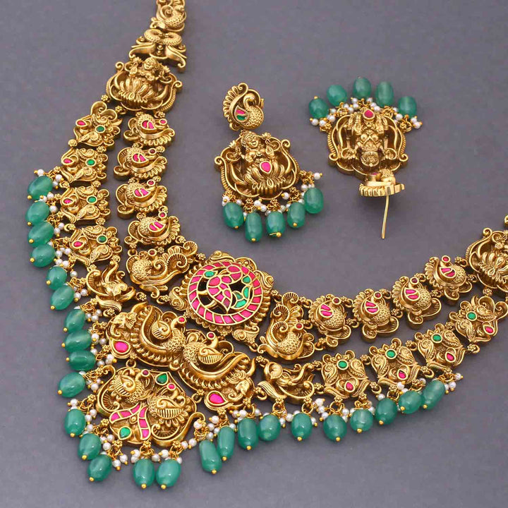 Multicolor Olivienne Temple Jewellery Set - New Arrival
