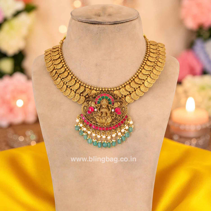 Multicolor Onashree Jadau Jewellery Set- New Arrival