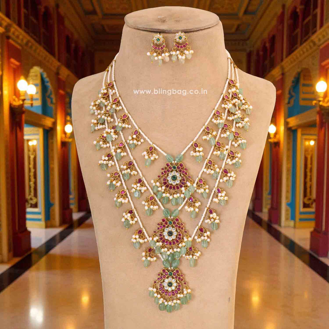 Multicolor Pankti Antique Jewellery Set - New Arrival