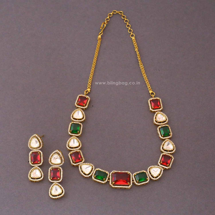 Multicolor Philomena Victorian Jewellery Set- New Arrival