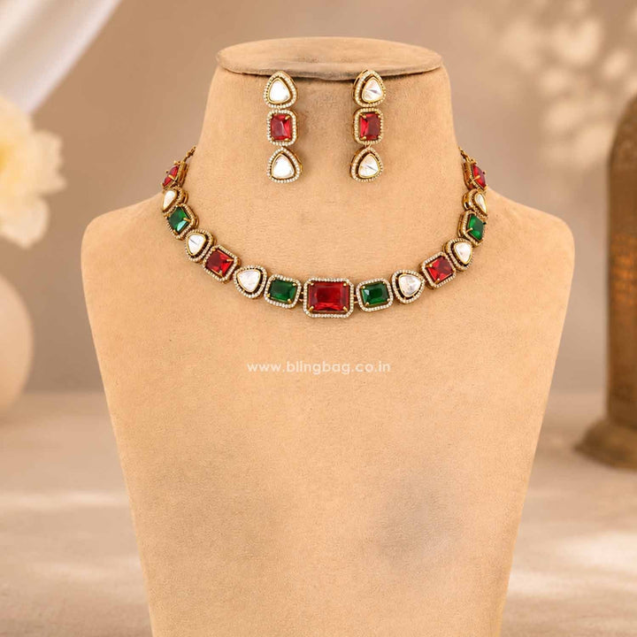 Multicolor Philomena Victorian Jewellery Set- New Arrival