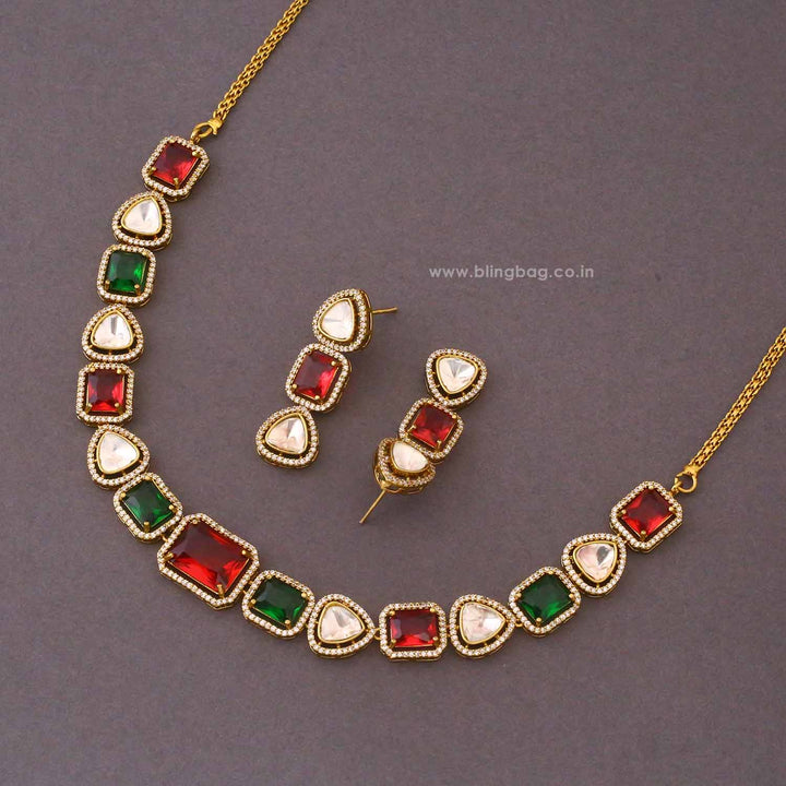 Multicolor Philomena Victorian Jewellery Set- New Arrival