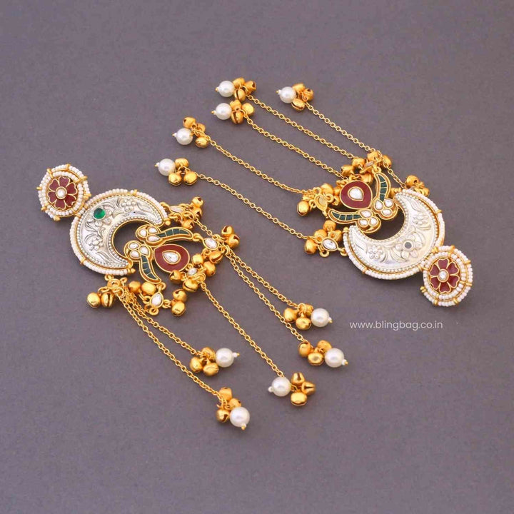 Multicolor Pihui Oxidised Danglers