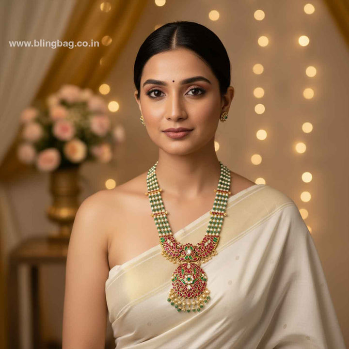 Multicolor Purthina Jadau Jewellery Set- New Arrival