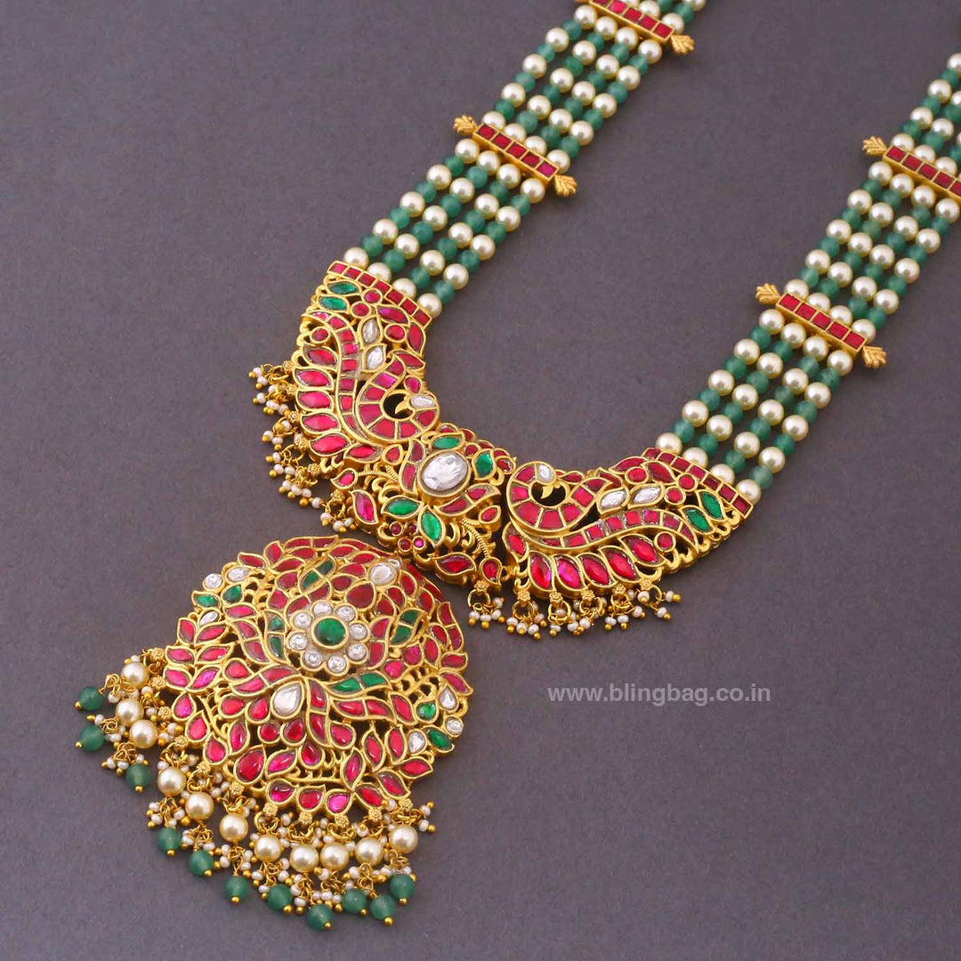 Multicolor Purthina Jadau Jewellery Set- New Arrival