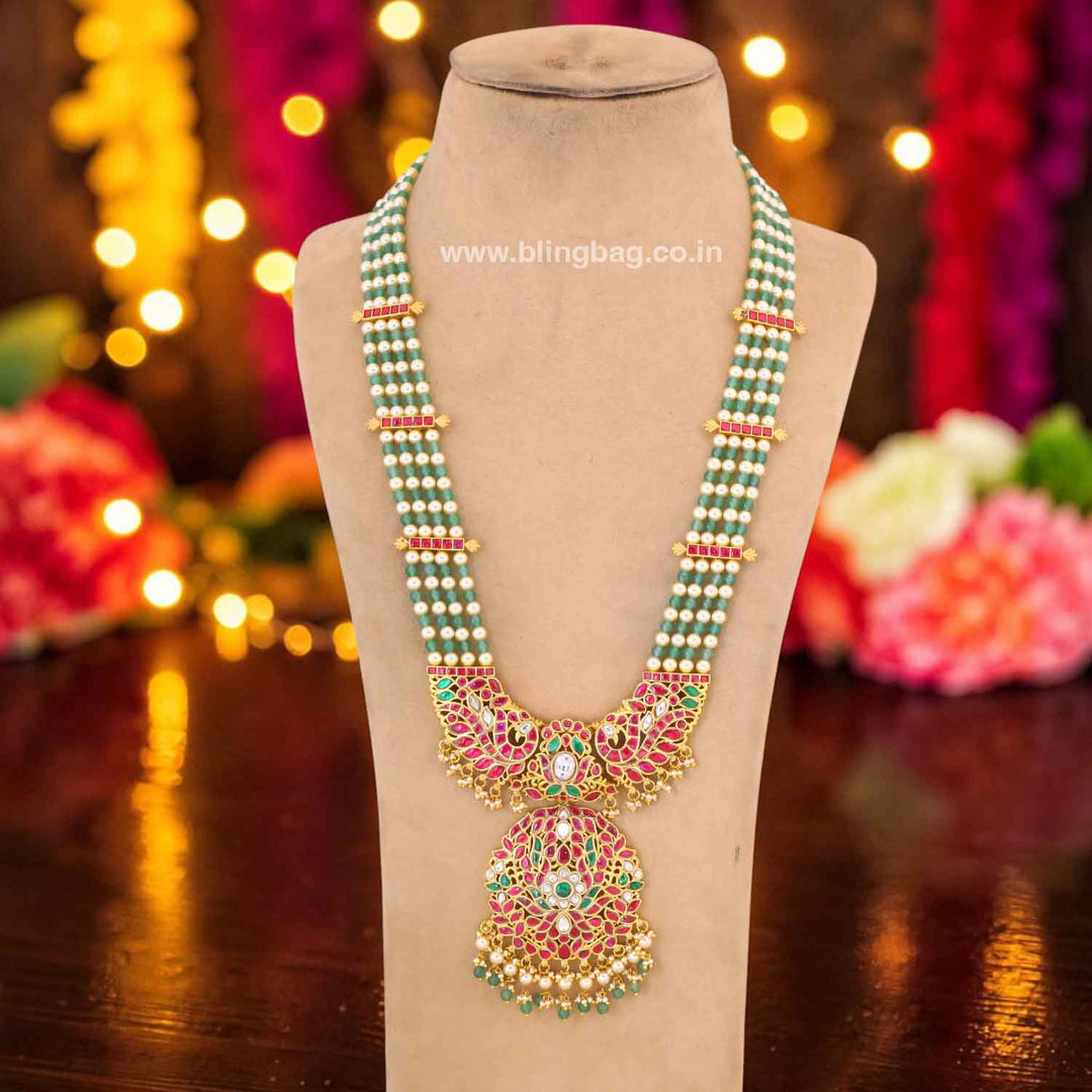 Multicolor Purthina Jadau Jewellery Set- New Arrival