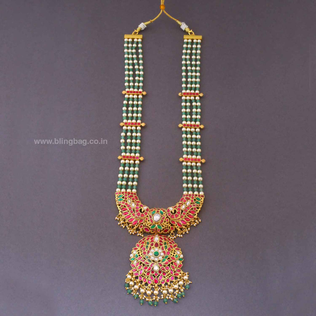 Multicolor Purthina Jadau Jewellery Set- New Arrival