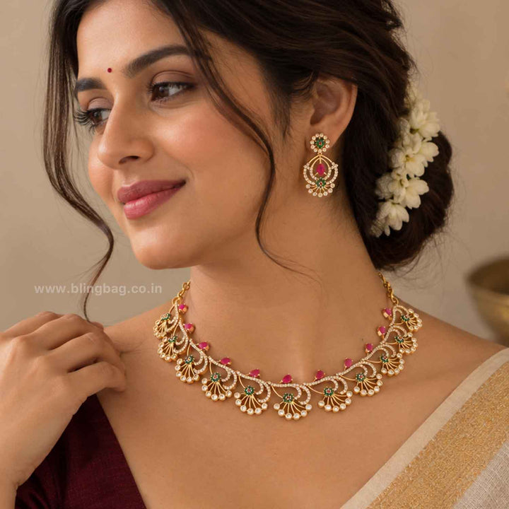 Multicolor Radiance Victorian Jewellery Set - New Arrival