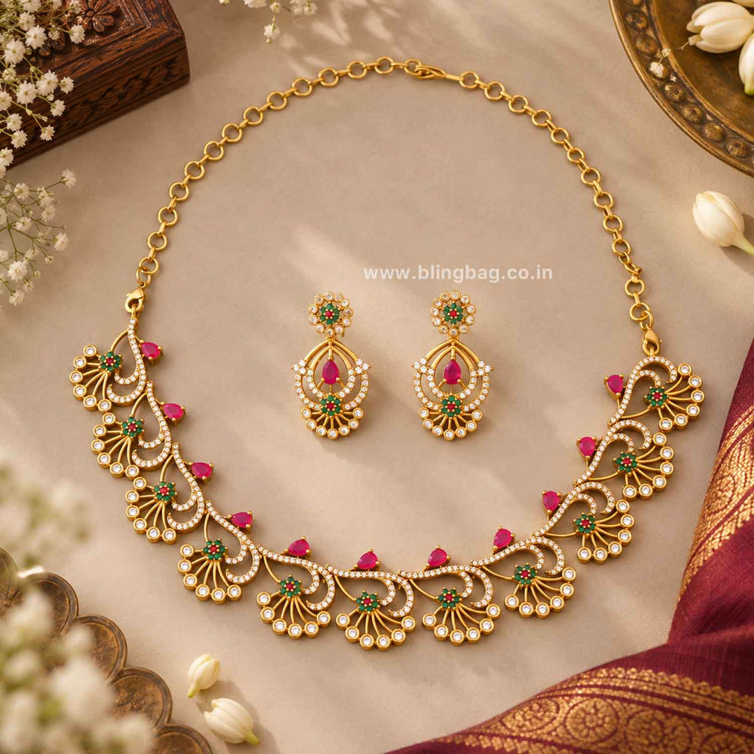 Multicolor Radiance Victorian Jewellery Set - New Arrival