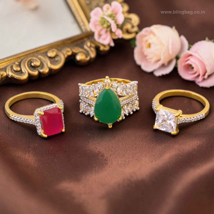Multicolor Reeia Zirconia Changeable Ring