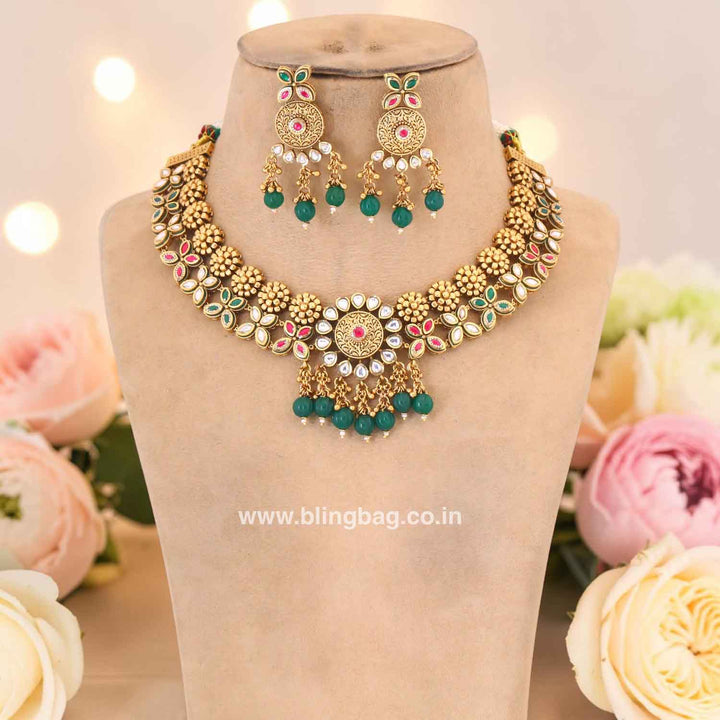 Multicolor Reenuja Heritage Jewellery Set