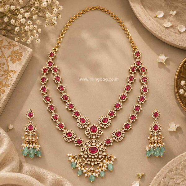 Multicolor Rubyina Victorian Jewellery Set - New Arrival