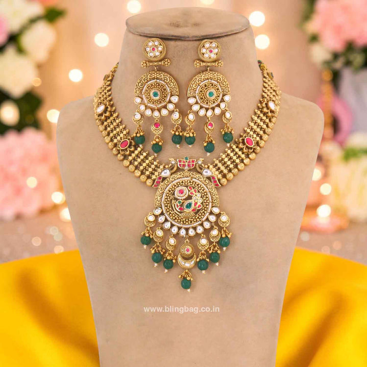 Multicolor Ruhi Heritage Jewellery Set